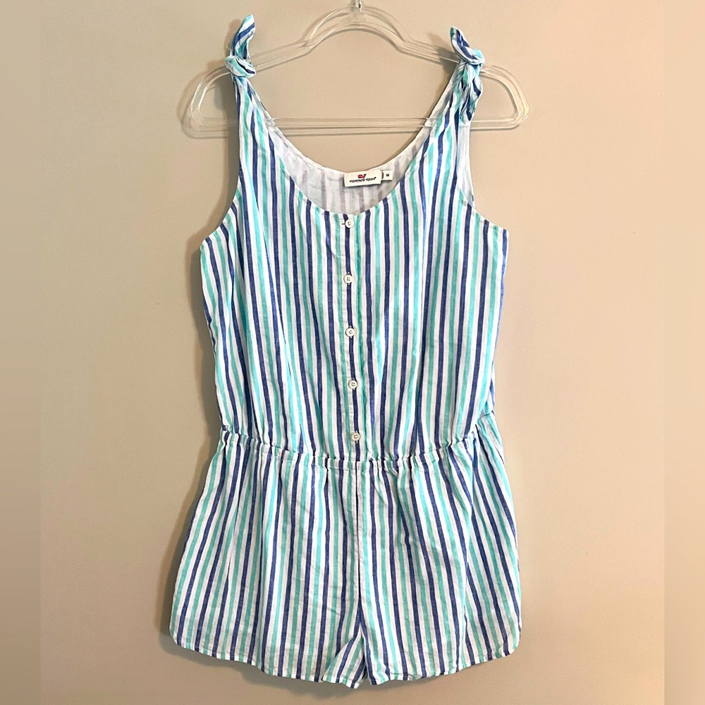 VINEYARD VINES | Med | Romper | LINEN BLEND